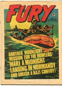 Fury #19 1977- Sgt Fury by Kirby- Capt Savage- British Comic VG/FN