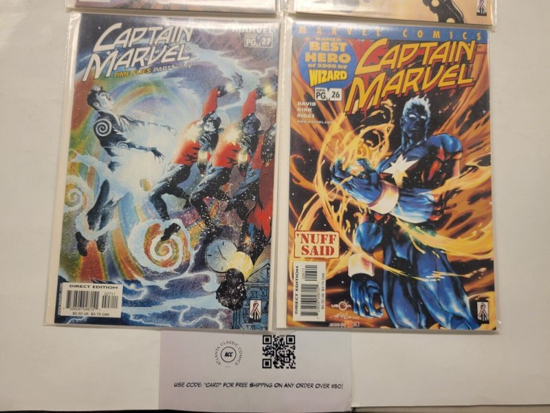 4 Captain Marvel Marvel Comic Books #24 25 26 27 37 RC43
