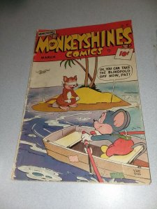 MONKEYSHINES COMICS #25 unity publ. 1949 golden age FUNNY ANIMAL VINCE FAGO art