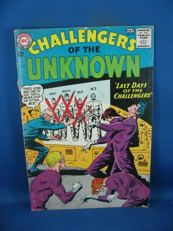 CHALLENGERS OF THE UNKNOWN 37 VG+ 1964