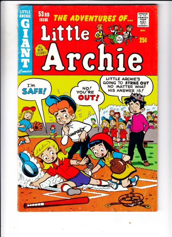Little Archie, The Adventures Of #53 (May-69) VG+ Affordable-Grade Little Arc...