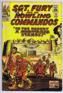 Sgt Fury and His Howling Commandos #16 ORIGINAL Vintage 1965 Marvel Comic Book 