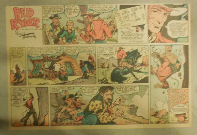 Red Ryder Sunday Page by Fred Harman from 5/24/1942 Half Page Size! 