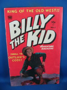 BILLY THE KID 2 VG F PHOTO COVER 1950