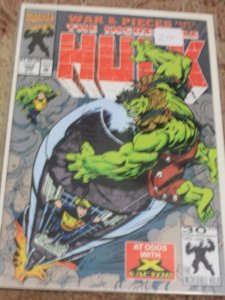 incredible hulk  # 392 1992 marvel disney x factor pantheon  war & pieces pt  3