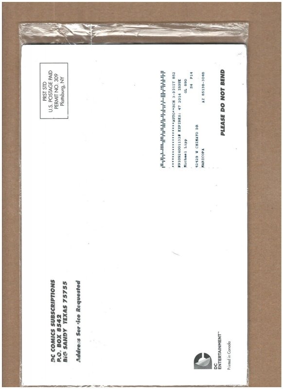 Green Lantern #44 DC Comics New 52 2015 Sealed Subscription Variant