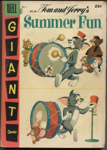 1957 Giant Tom and Jerry's Summer Fun #4 (Grade 4.5) WH
