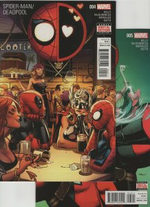 Spider-Man Deadpool #4 and #5 (2016 Marvel Comics)