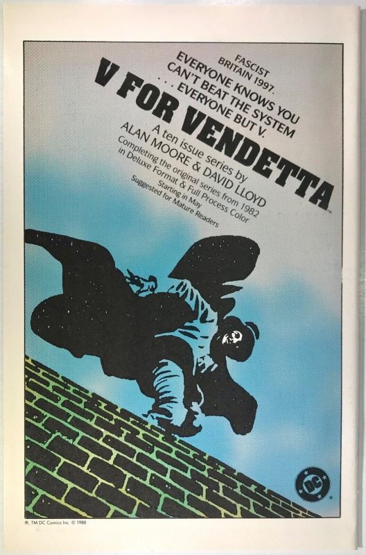 OUTCASTS Comic Issue 11 — 32 Pages $1.75 Cover — 1988 DC Comics - Flat Rate Ship