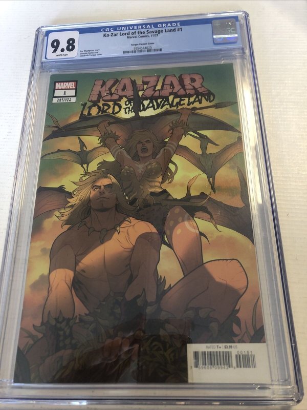 Ka-Zar Lord Of The Savage Land (2021) #1 (CGC 9.8) Torque Var Cover Census 3!