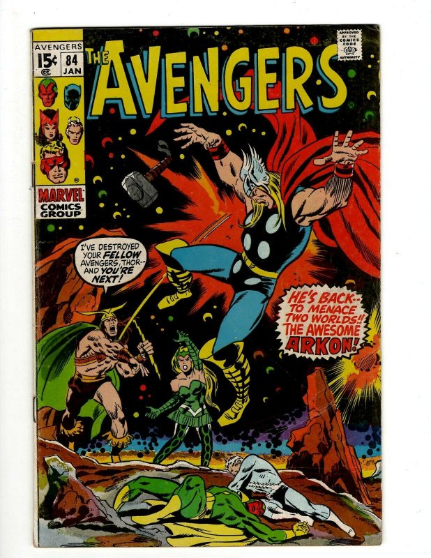 Avengers # 84 VF Marvel Comic Book Hulk Thor Captain America Iron Man OF2