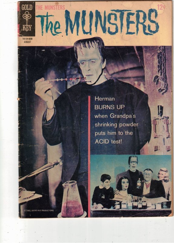 The Munsters #8 1966 VG/FN Mid-Grade $25.50 Lilly Herman Grandpa Eddie Marilyn!