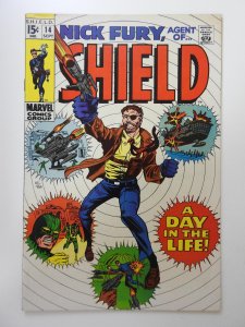 Nick Fury, Agent of SHIELD #14 (1969) VG+ Cond! Centerfold detached top staple