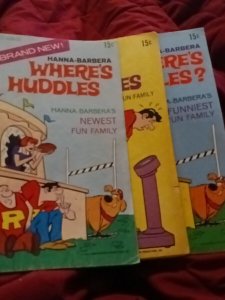 Where's Huddles 1 2 3 Gold Key Whitman Bronze Age Comics lot complete series set