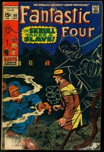 FANTASTIC FOUR #90 1969- JACK KIRBY-MARVEL-SKRULL G