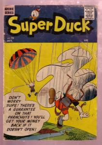 SUPER DUCK #70 1956-PARACHUTE COVER-ARCHIE COMICS PUB. G