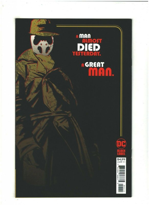 Rorschach #1 NM- 9.2 DC Black Label Watchmen Tom King 2020