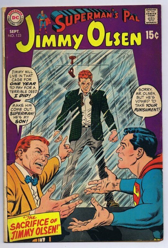 Superman's Pal Jimmy Olsen #123 ORIGINAL Vintage 1969 Comics  