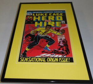 Luke Cage Hero for Hire Framed 11x17 Cover Display Official Repro Marvel 