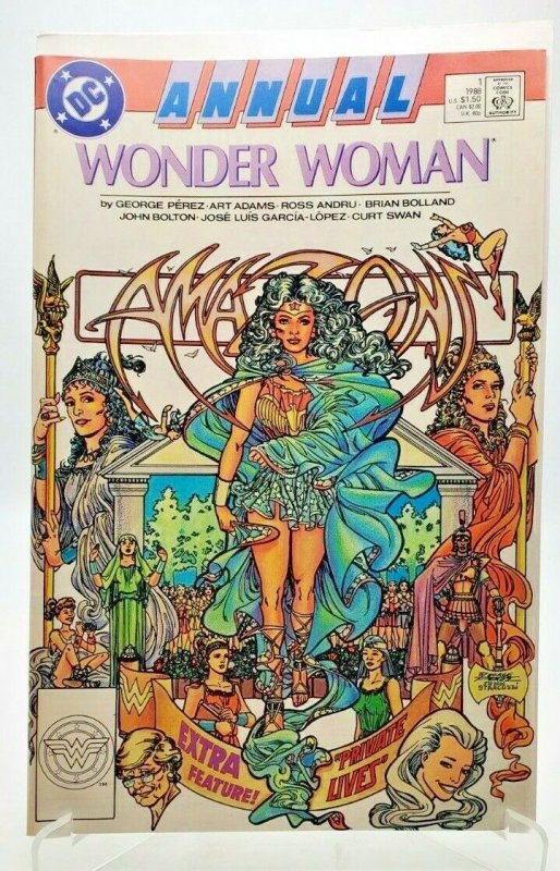 WONDER WOMAN ANNUAL #1 1988 DC 1st Egeria   GEORGE PEREZ  NM-/NM