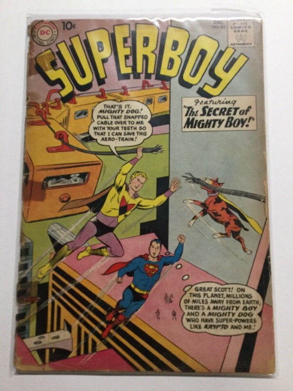 Superboy 85 Good Gd 2.0 Cover Detatched Dc Comics