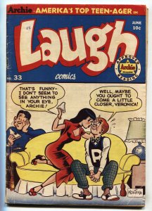 Laugh #33 -Archie-Veronica cover-Bill Woggon-1949-comic book