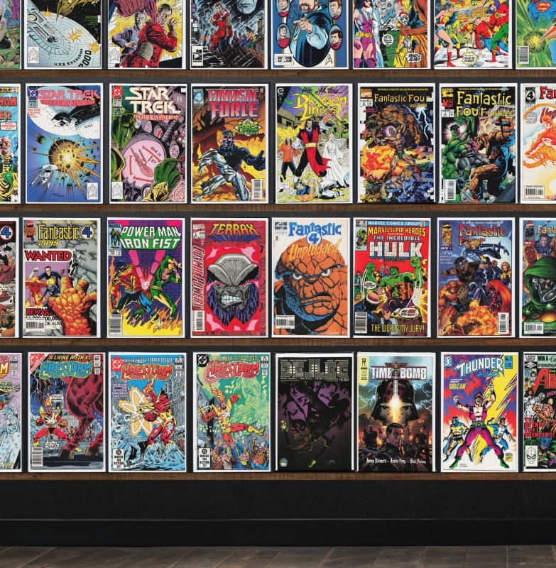 Huge Lot 150+ Comics with Star Trek, Batman, Fantastic Force & More!