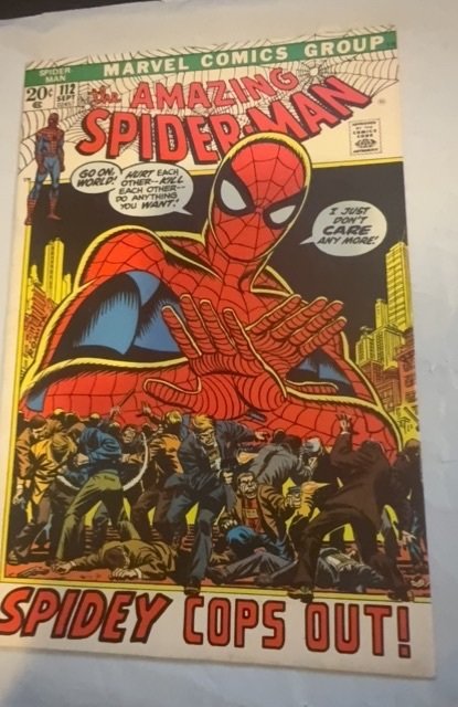 The Amazing Spider-Man #112 (1972) Spidey cops out