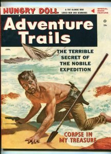 ADVENTURE TRAILS #1-JAN 1957-CHEESECAKE-KINSTLER SOUTHERN STATES PEDIGREE-vf