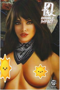 DOUBLE IMPACT #1 Piper Rudich China Close Up Topless Cover Lim to ONLY 200 NM