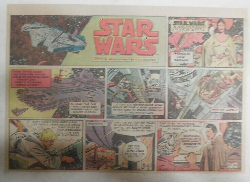 Star Wars Sunday Page by Al Williamson from 6/21/1981 Large Half Page Size!