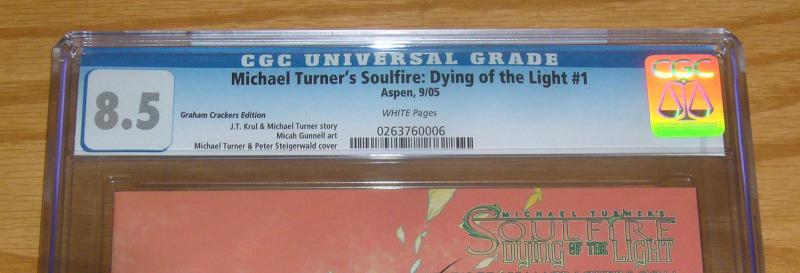 Michael Turner's Soulfire Dying of the Light #1D CGC 8.5 graham crackers variant