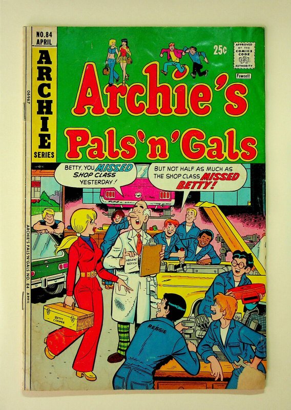 Archie's Pals 'n' Gals #84 (Apr 1974, Archie) - Good