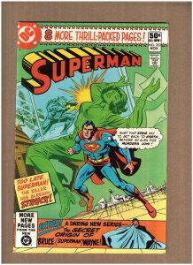 Superman #353 DC 1980 Curt Swan Secret Origin Bruce (Superman) Wayne VF/NM 9.0