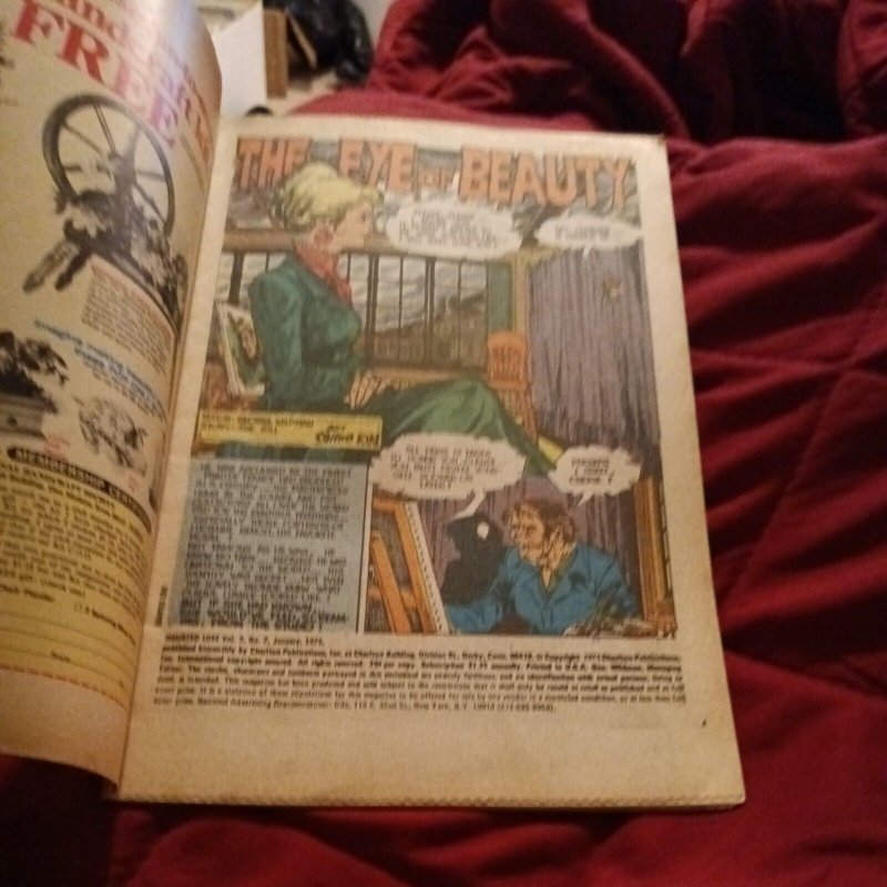 Haunted Love #7 (1975) Charlton Comics Bronze Age horror romance pat boyette art