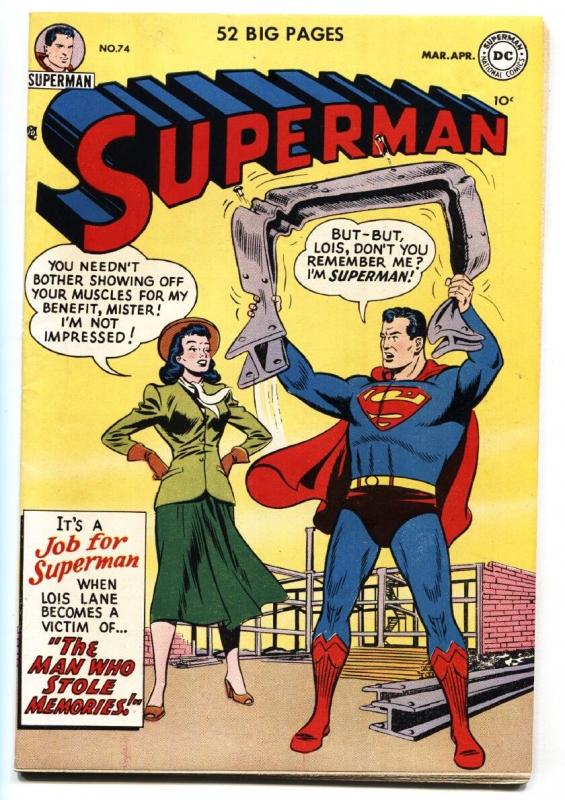 Superman #75 1952- DC Golden Age- Rare MISPRINT VARIANT VF