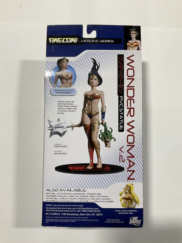 Wonder Woman Ame-Comi Heroine Series PVC Statue in box sealed DC Direct NIB 