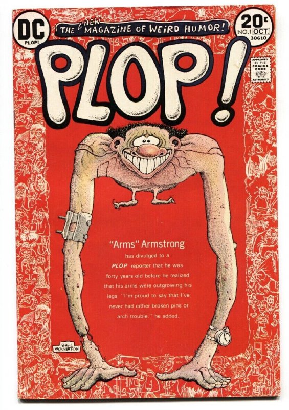 Plop! #1 comic book 1973- DC Weird Humor- Basil Wolverton- VF