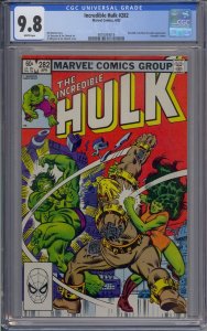 INCREDIBLE HULK #282 CGC 9.8 1ST SHE-HULK CROSSOVER WHITE PAGES