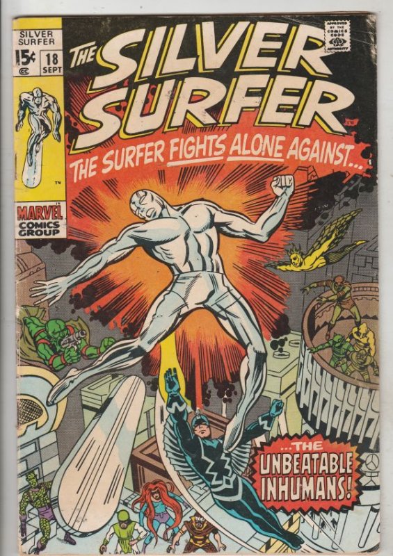 Silver Surfer #18 (Sep-70) FN+ Mid-High-Grade Silver Surfer