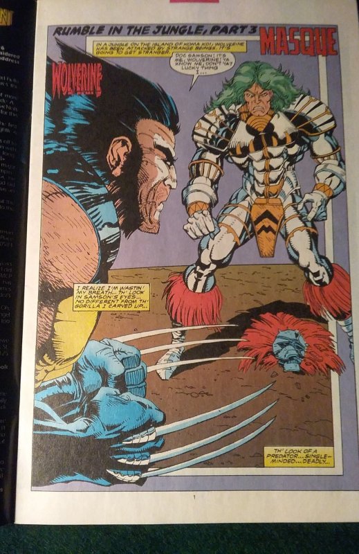 #139 (1993) Wolverine on one side Ghost Rider on the other.