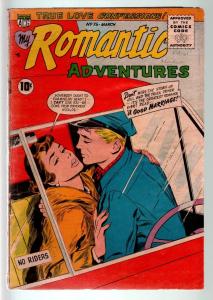 MY ROMANTIC ADVENTURES #75-NURSE STORY-TORRID TALES!-1957 G/VG