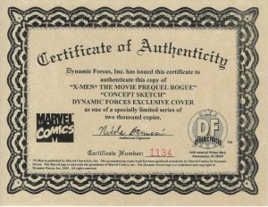 X-MEN THE MOVIE ROGUE PREQUEL DORIAN DF EXCLUSIVE VARIANT MARVEL 2000 EB178