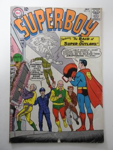 Superboy #114 (1964) GD/VG Condition cover detached bottom staple