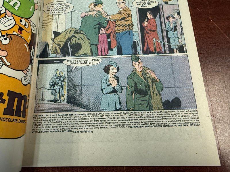 The 'Nam # 1 NM 2nd Print Marvel Comic Book Vietnam War Series 1 J800