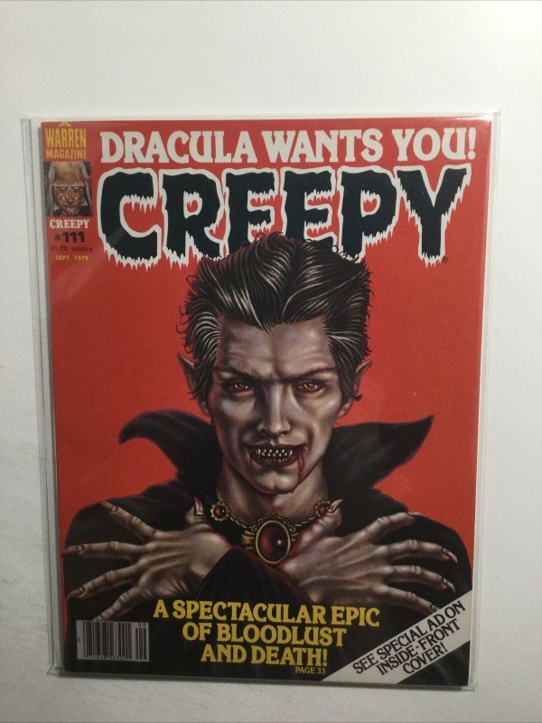 Creepy 111 Near Mint- Nm- 9.2 Sept 1979 Warren Magazine