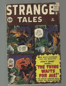 Strange Tales #92 The Thing Waits For Me