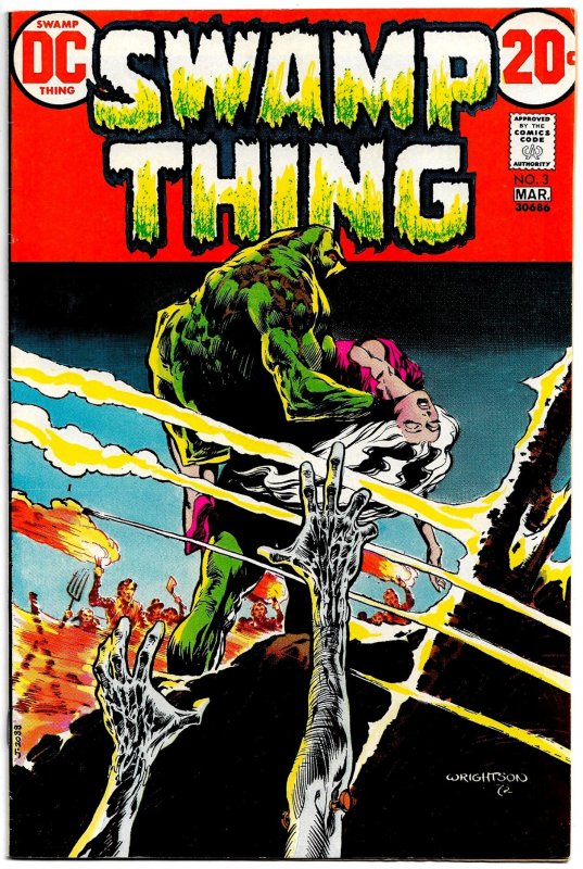 Swamp Thing #3 (Feb/Mar1973) 9.0 VF/NM  Wein & Wrightson! 1st Patchwork Man!!