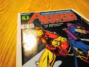 Avengers Spotlight #26 Direct Edition (1989) Iron-man Hawkeye