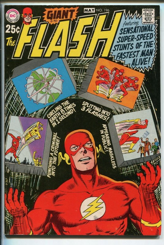 FLASH  #196 1970-DC-GIANT ISSUE-vf+